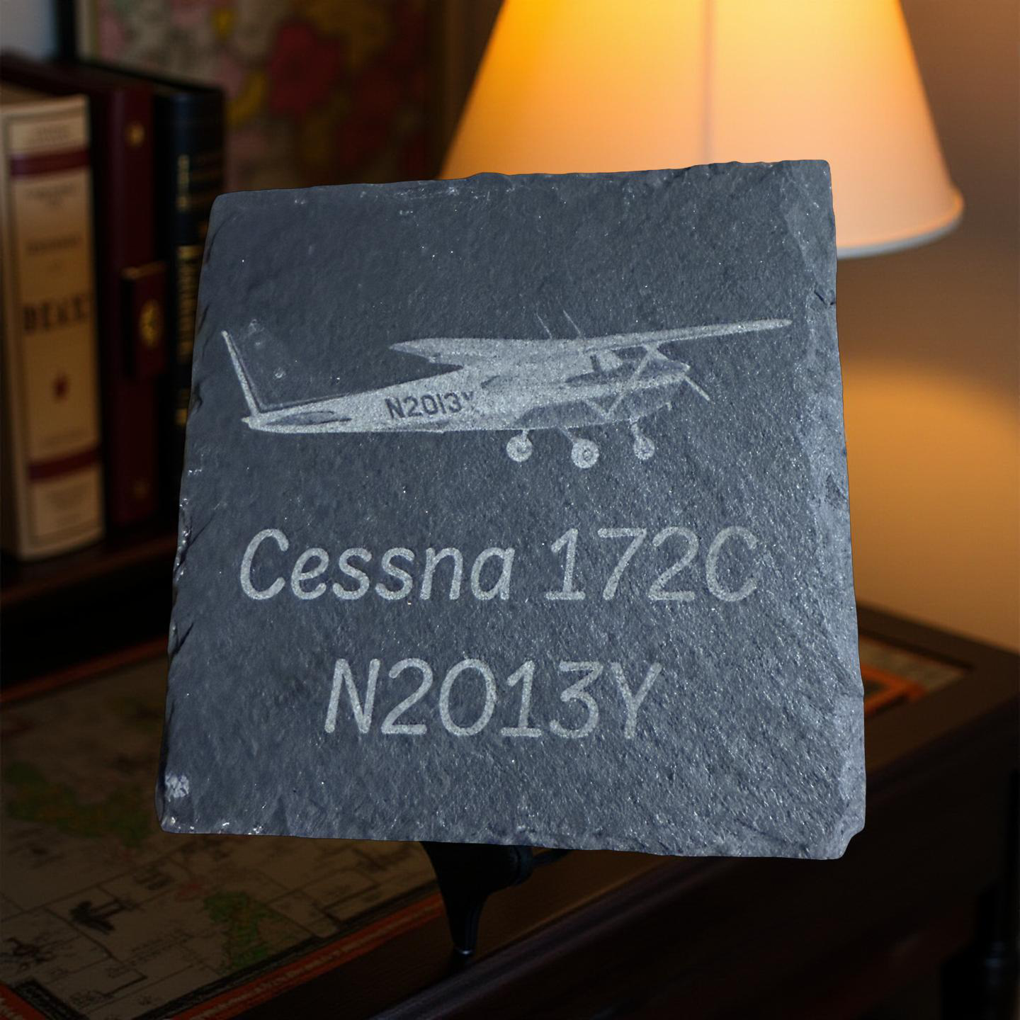 4 Stone Coaster Set with Custom Design