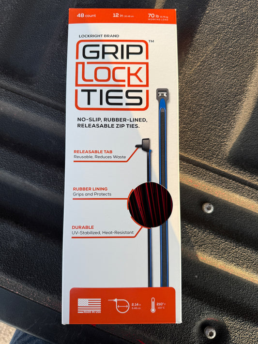 12" Grip Lock Ties