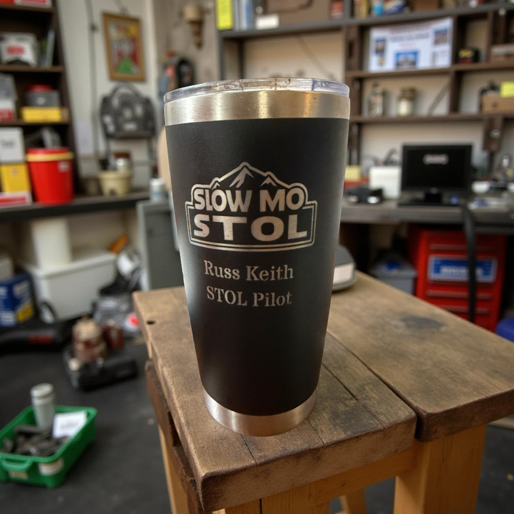 20oz Stainless Steel Coffee Mug with Custom Design.